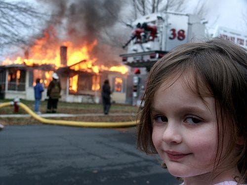Disaster Girl by @loresmith — #8 in Memes