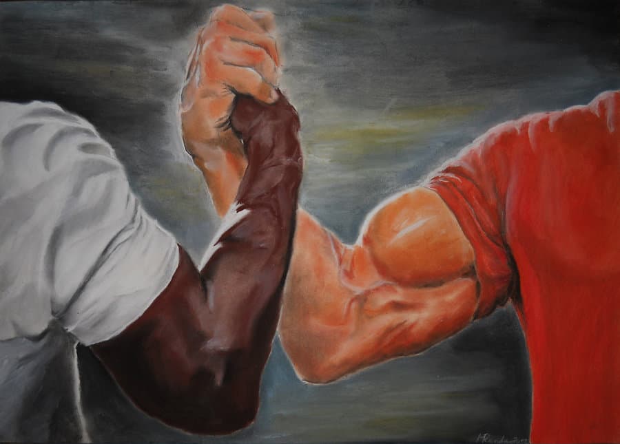 Epic Handshake by @memedealer in Memes