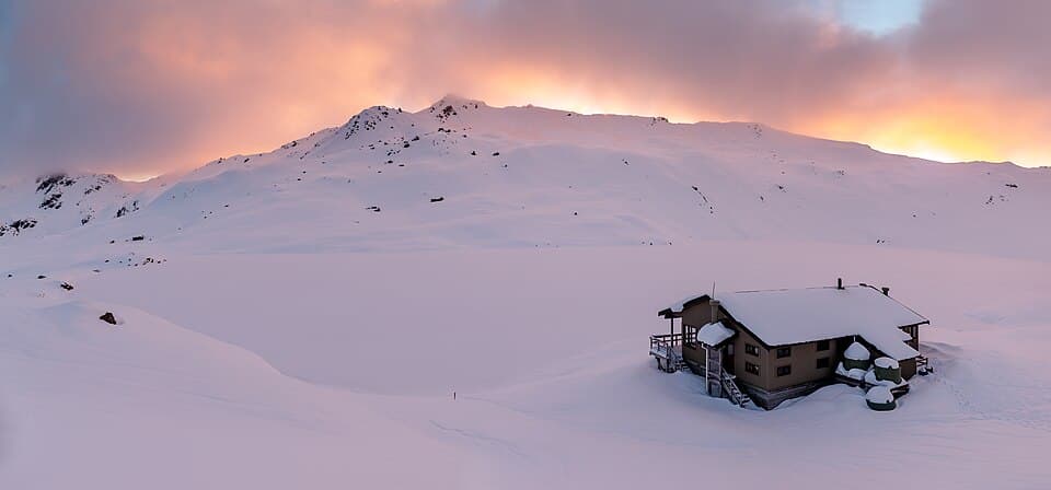 Angelus Hut in the winter, Nelson Lakes National Park, New Z by @reppredator in Photography